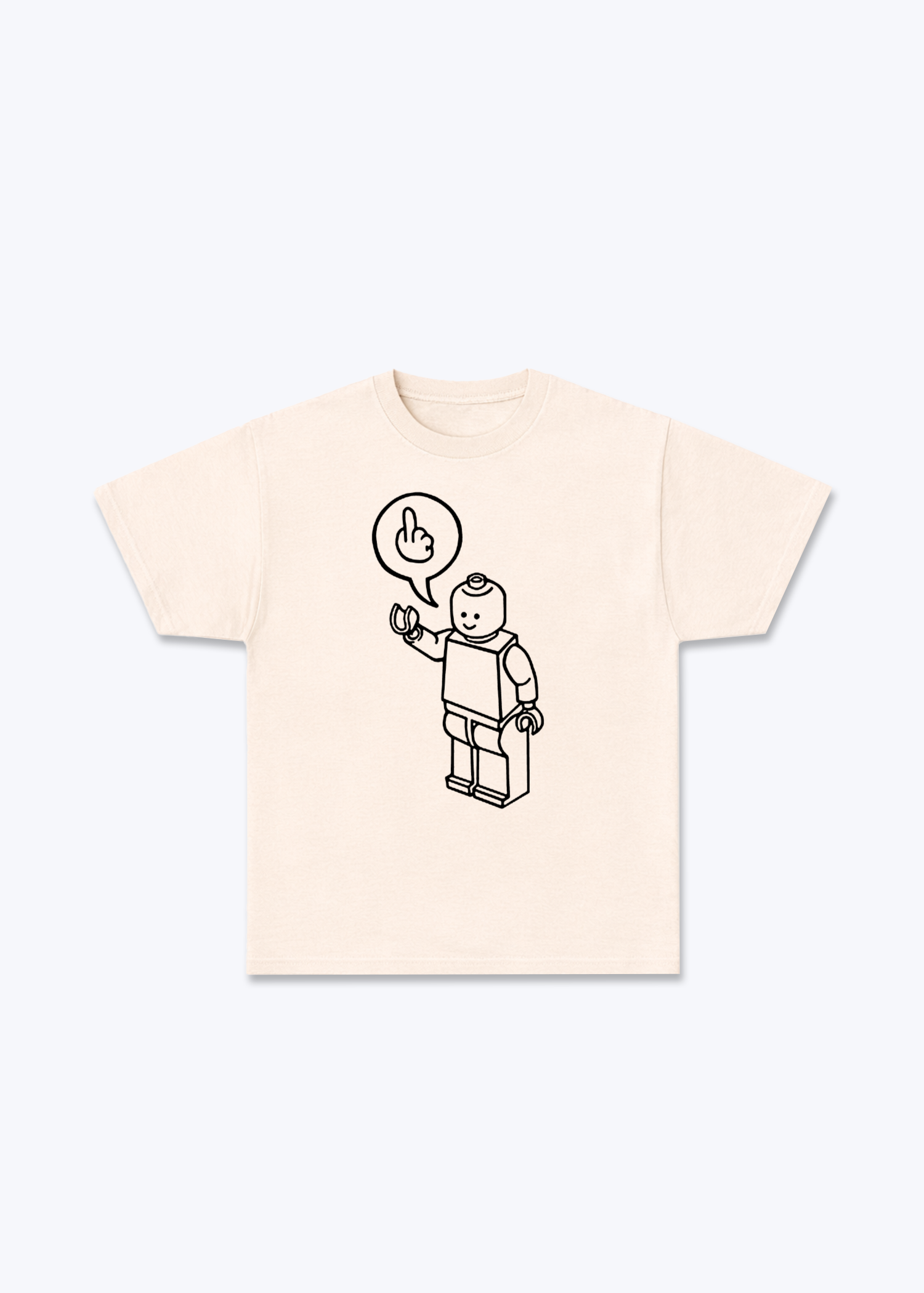 Minifigur Shirt - Beige Front (Designed)