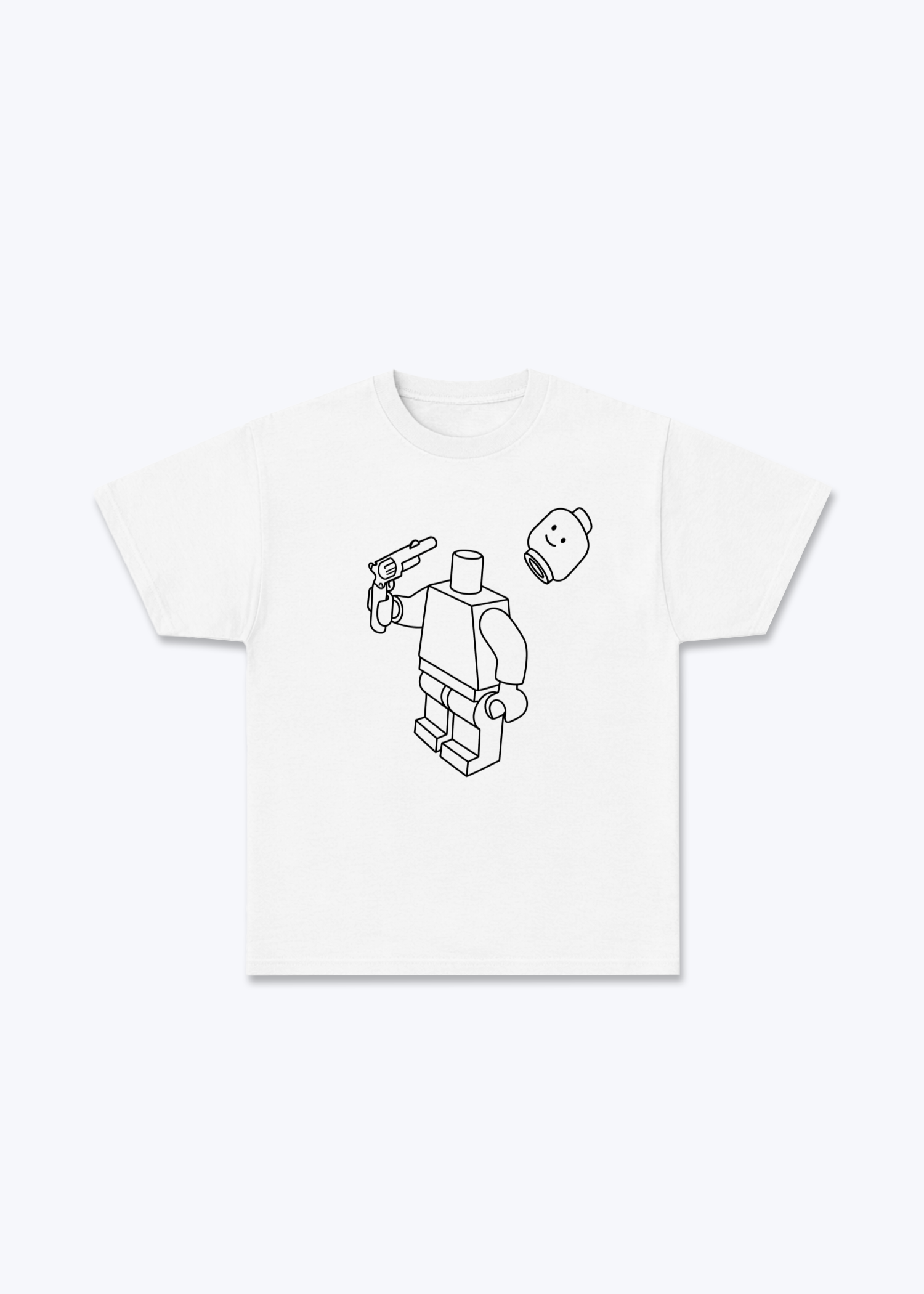 Minifigur 2 Shirt - White Front (Designed)