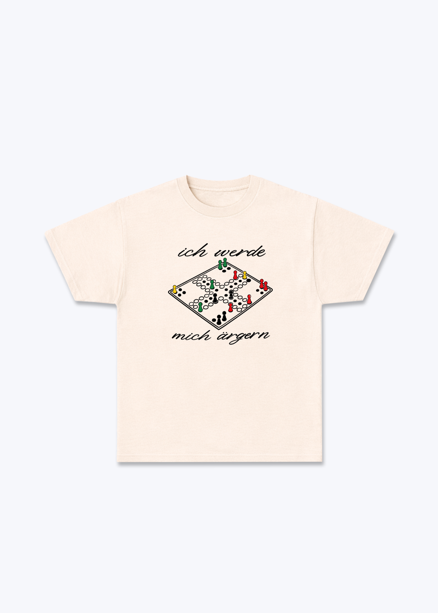 ich werde mich ärgern Shirt - Beige Front (Designed)